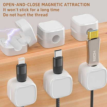 10 Pack Cord Organizer Holder, Magnetic Cable Clips - Image 4