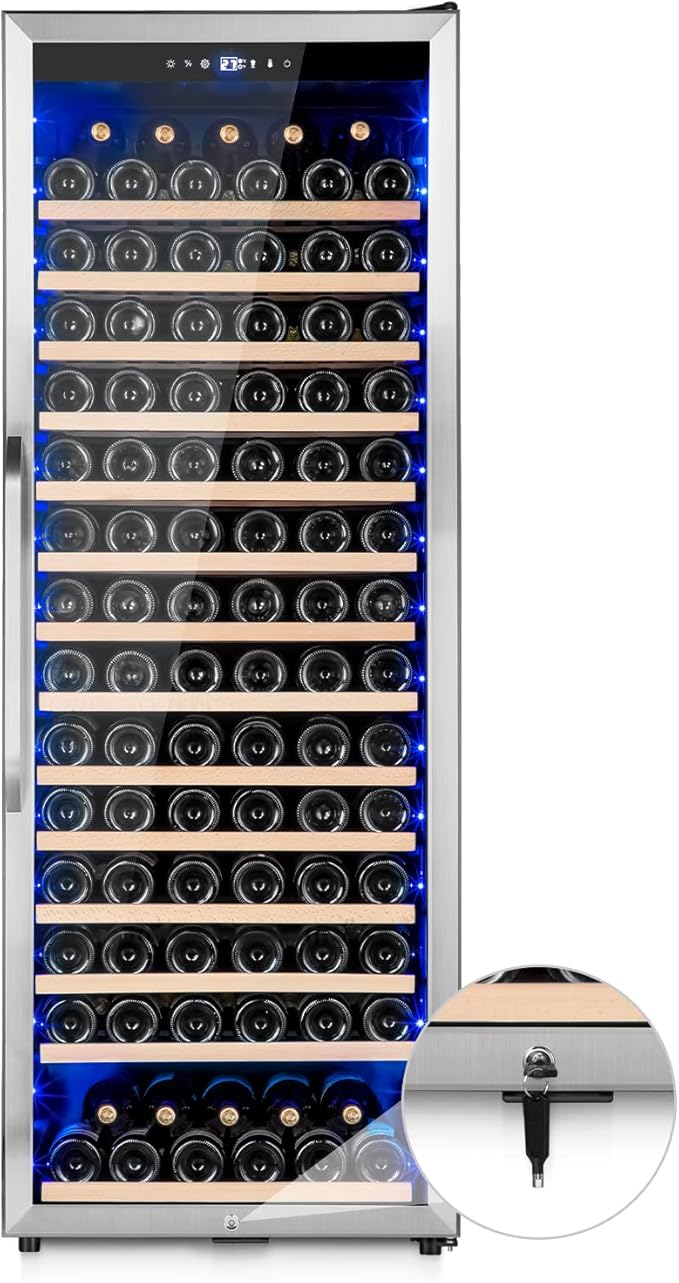 Wine Cooler Refrigerator, 179 Bottles Professional Wine Fridge by Velivi-SpecialistinFridge