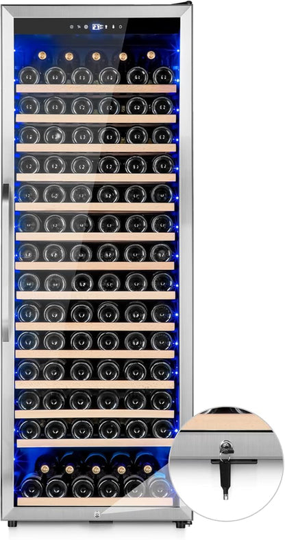 Wine Cooler Refrigerator, 179 Bottles Professional Wine Fridge by Velivi-SpecialistinFridge