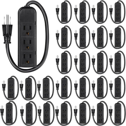 Copkim 20 Pack 3 Outlet Power Strip Extension Cord by Copkim