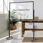 Mobile Clear Glass Whiteboard on Wheels by Tankee