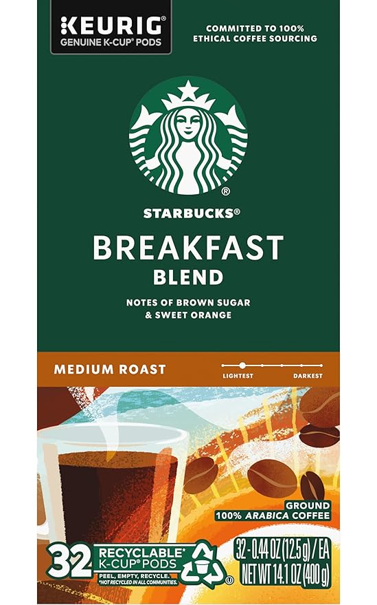 Starbucks Coffee K-Cup Pods, Breakfast Blend, Medium Roast Coffee, Notes of - Image 7