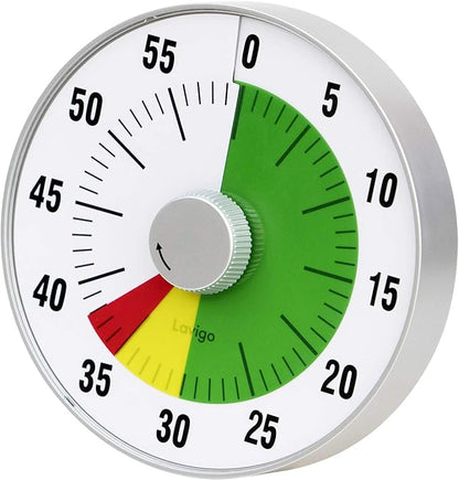 Lavigo Kitchen Timer, Countdown Visual Analog Timer, Quiet Counting, Low Loud by Lavigo