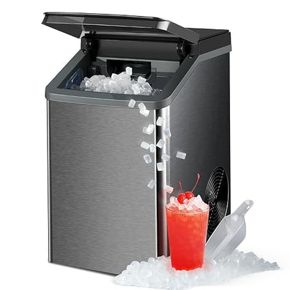 Gevi KNOVA Nugget Ice Maker Countertop, 40lbs/24H Self-Cleaning Portable Pellet by Gevi