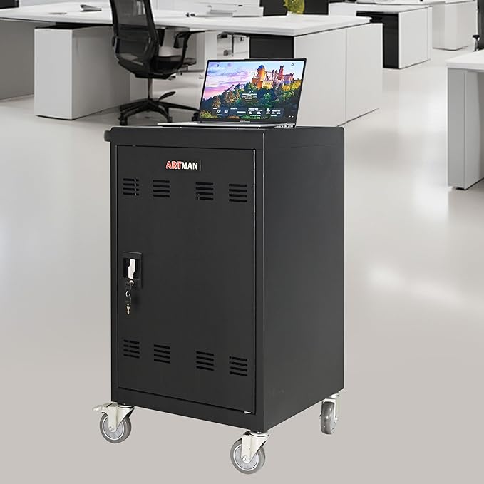 32-Bay Mobile Charging Cart - Image 2