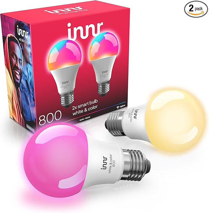 innr Zigbee A19 Smart Bulb, Works by innr
