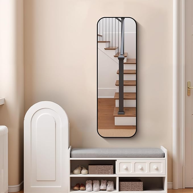 FORBATH Bathroom Mirror 48" x 16", Rectangle Black Bathroom Mirror - Image 3