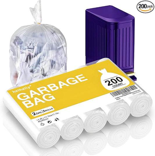 2-Gallon Trash Bag Extra-Small Garbage-Bags by heihaily