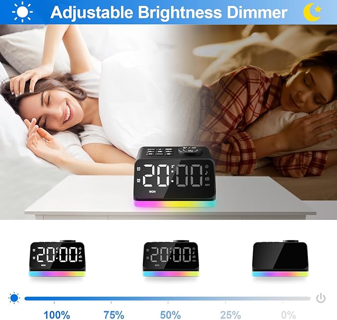 JALL Digital Alarm Clock with FM Radio - Image 5