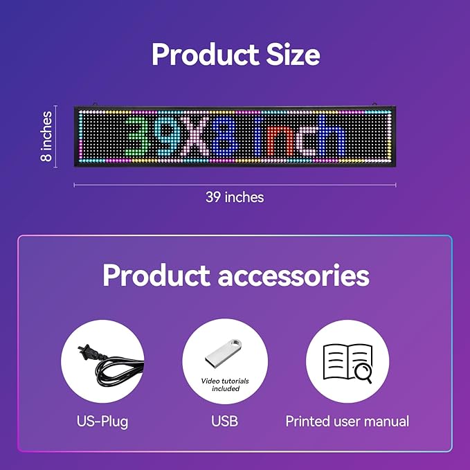 P10 Programmable Scrolling Led Sign Outdoor Customizable Digital Display Screen - Image 5