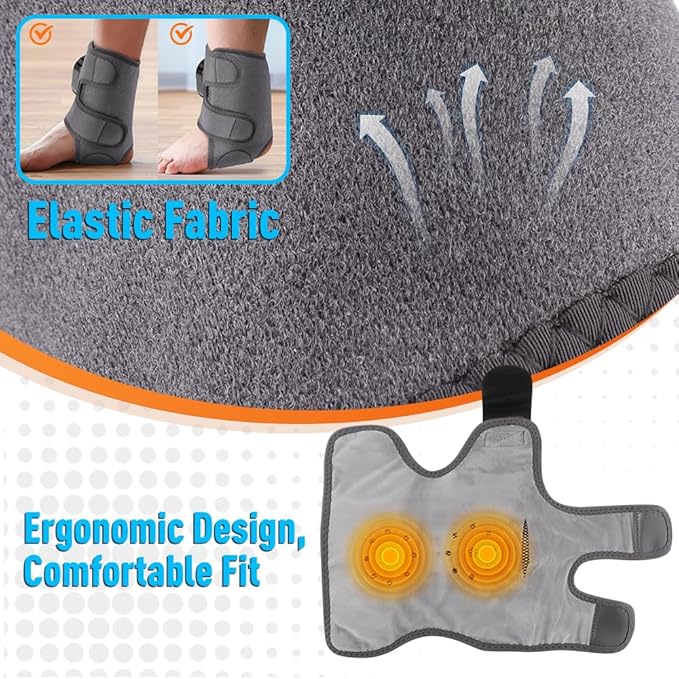 Foot and Ankle Massager for Pain Relief, Ankle Heating Pad Foot Renew Triple - Image 5