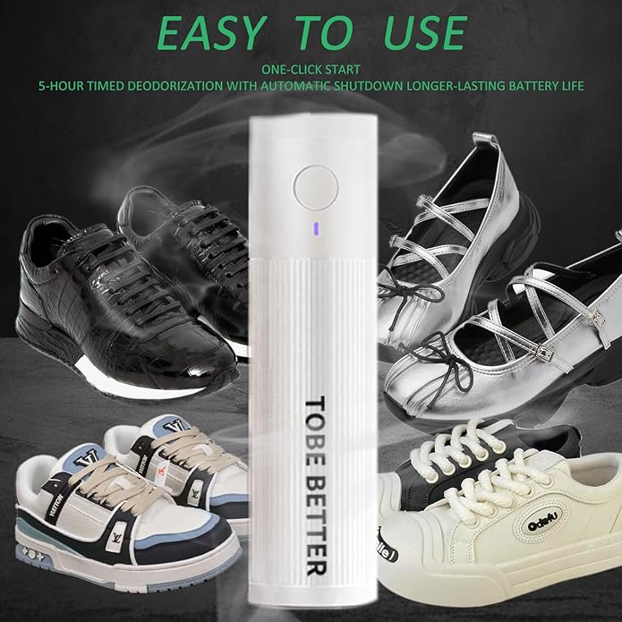 Shoe Deodorizer Rechargeable Ozone Tech Eliminates Odors in All Footwear - Image 5