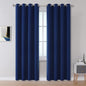 DUALIFE Navy Blue Blackout Curtains 84 Inch Length by DUALIFE
