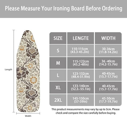 ZCFYGDX Elastic Ironing Board Covers Standard Size, William Morris Prints - Image 6