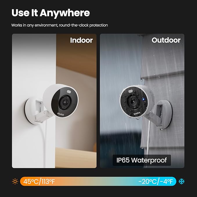 2K Security Camera Indoor/Outdoor, Pet Camera, Baby Monitor, Magnetic Mount - Image 8