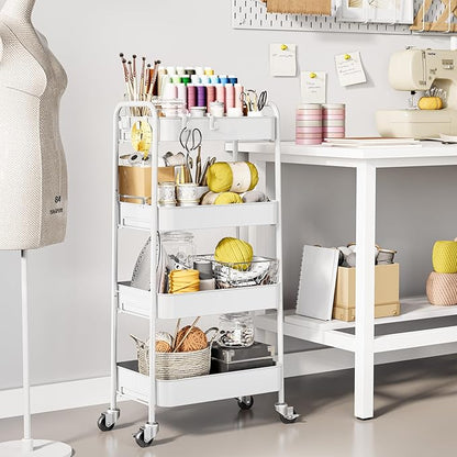 TOOLF 4-Tier Metal Rolling Cart - Image 2