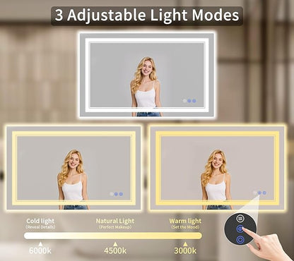 24"x48" LED Bathroom Mirror - Image 3