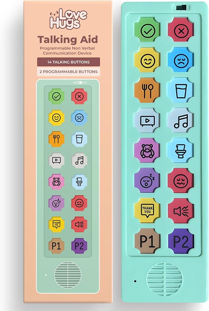 AAC Device for Autism & Speech Therapy. Non Verbal Communication Tools for Kids by LoveHugs