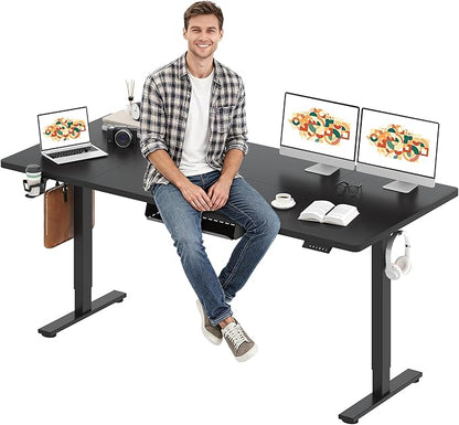 SANODESK Electric Standing Desk 79 x 32 Inches Height Adjustable Stand Up by sanodesk
