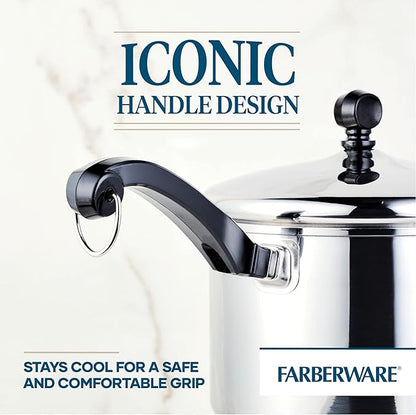 Farberware Classic Stainless Steel 3-Quart Covered Straining Saucepan - Image 6