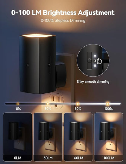 Brightown 2 Pack Night Lights Plug Into Wall, Modern Night Light - Image 2