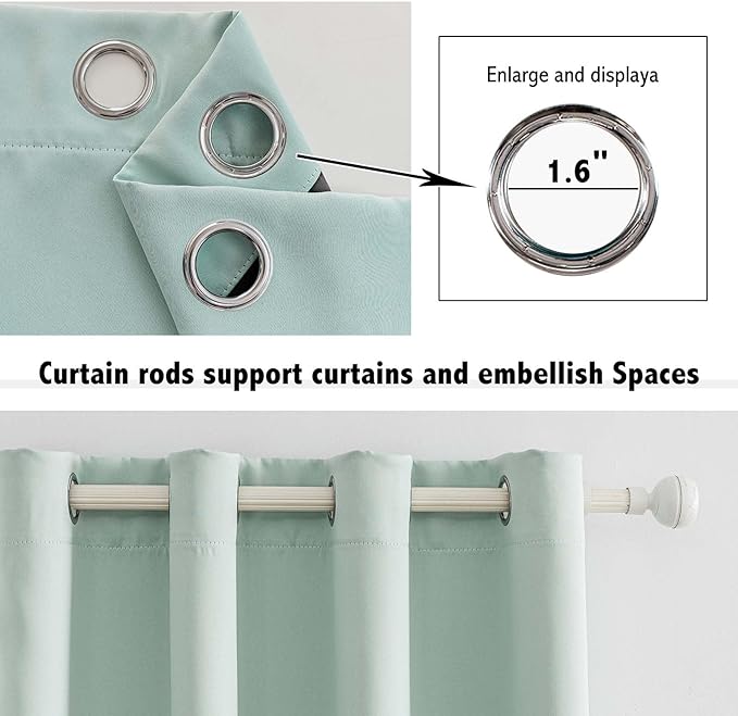 Anytime 100% Blackout Curtain 2 Panels Set, Thermal Insulated Window Drapes - Image 4