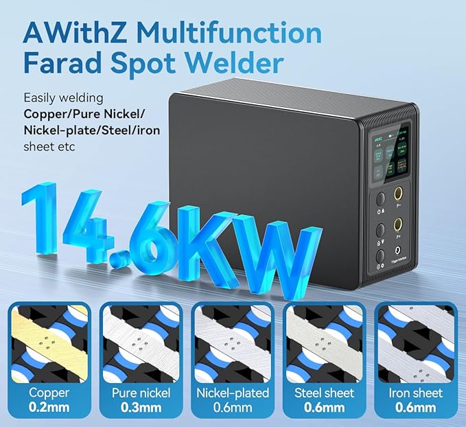 14.6 KW Capacitor Battery Spot Welder, AWithZ Spot Welder, 2-in-1 Automatic & - Image 2