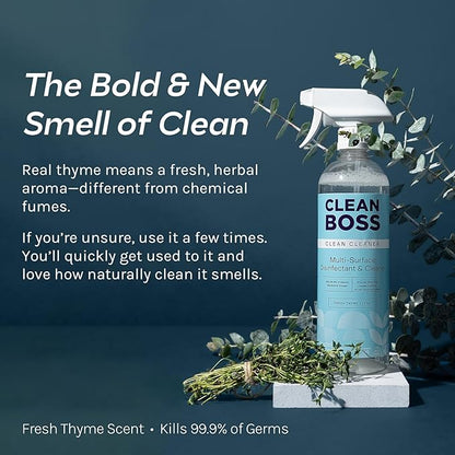CleanBoss Botanical Disinfectant - 24 oz - Multi-Surface Cleaner - Kills 99.9% - Image 2