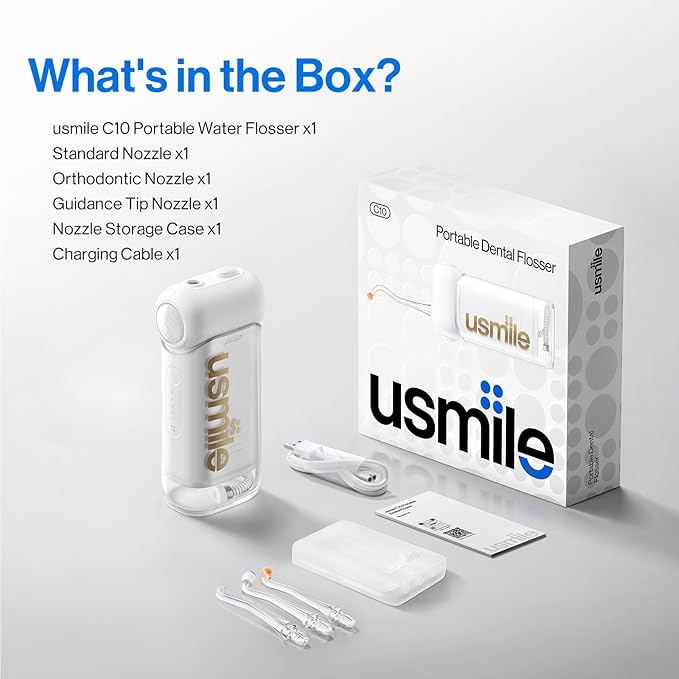 usmile C10 Portable Water Flosser – Travel-Friendly, 95-Day Battery, 4 Modes - Image 7