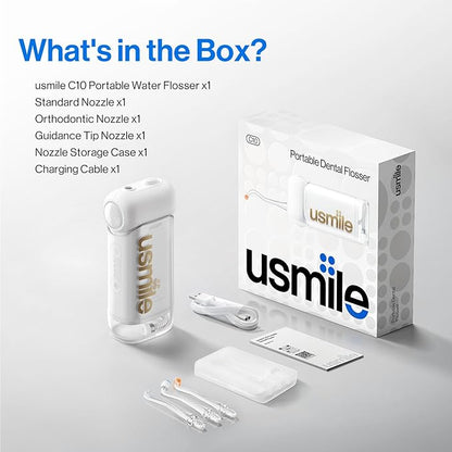 usmile C10 Portable Water Flosser – Travel-Friendly, 95-Day Battery, 4 Modes - Image 7
