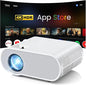 1500 ANSI Smart Projector, HOMPOW 4K Projector by HOMPOW