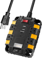 SURAIELEC Magnetic Power Strip, 1080J Surge Protector, 4 Outlets, 2 USB-A & 2 by SURAIELEC
