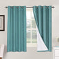 H.VERSAILTEX Linen Blackout Curtains 63 Inches Long 100% Absolutely Blackout by HVERSAILTEX