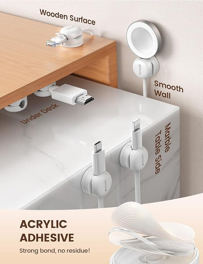 6Pack Rotatable Cord Organizer Cable Clips - Image 4