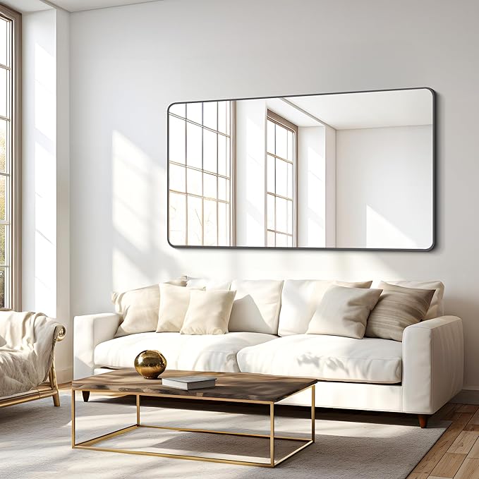 FORBATH Bathroom Mirror 30" x 55", Large Rectangular Wall Mirror - Image 2