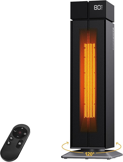 ComDomus Space Heater Large Room, 25” Electric Room Heaters by ComDomus