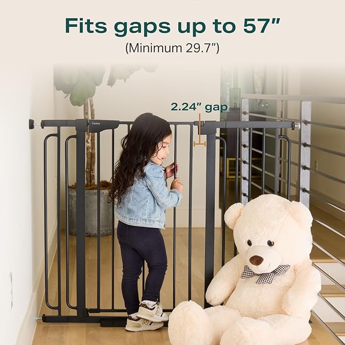 Cumbor 36" Extra Tall Baby Gate - Image 2