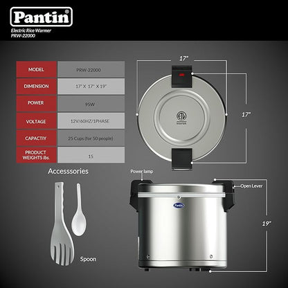 Pantin Commercial Electric Rice Warmer, Commercial Rice Warmer - 120V - Image 2
