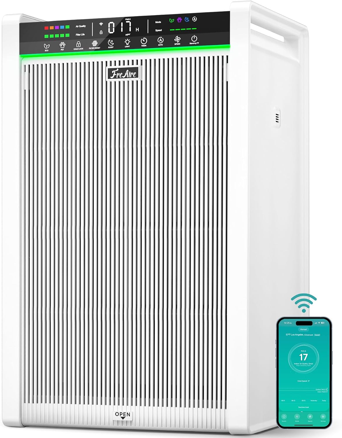 freaire air purifiers for home large room up, main product view