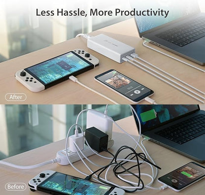 j5create 185W GaN USB-C/A 3-Port Laptop Super Charger w/Power Delivery 3.1 - Image 7