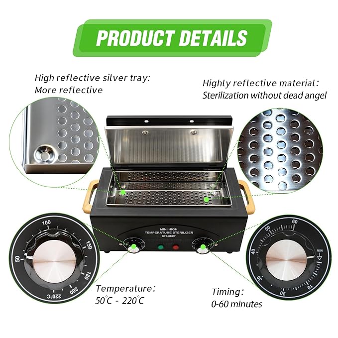 High Temperature Metal Tool Cleaning Box, 110V 300W 1.5L - Image 4