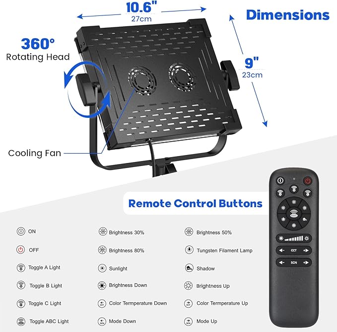Photography Video Continuous Output Lighting Kit - Image 8