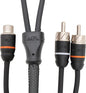 Elite Audio EA-PRMY2M Premium 2-Ch Oxygen Free Copper RCA Y-Adapter by EliteAudio