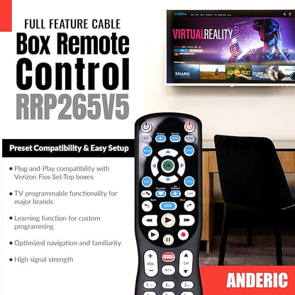 ANDERIC RRP265V5 Replacement Remote Control Compatible - Image 2