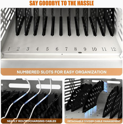 12-Device Charging Cabinet -Lockable Charging Station - Image 3
