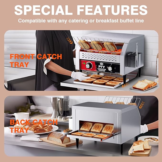 PYY Commercial Conveyor Toaster 450 Slices/Hour - Image 3