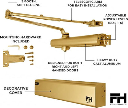 Commercial Door Closer Automatic Heavy Duty High Traffic Adjustable ANSI/BHMA - Image 5