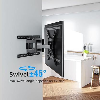 MOUNTUP Ultra Slim Full Motion TV Wall Mount, 1.3" Thin Low Profile TV Bracket - Image 7