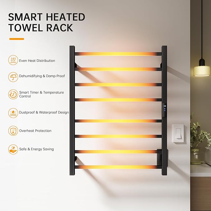 Towel Warmer Rack, Heated Towel Racks - Image 2