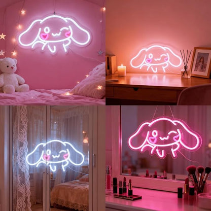THIIXDAI Cinnamoroll Neon Sign for Room Decor, USB Powered LED Lights - Image 6
